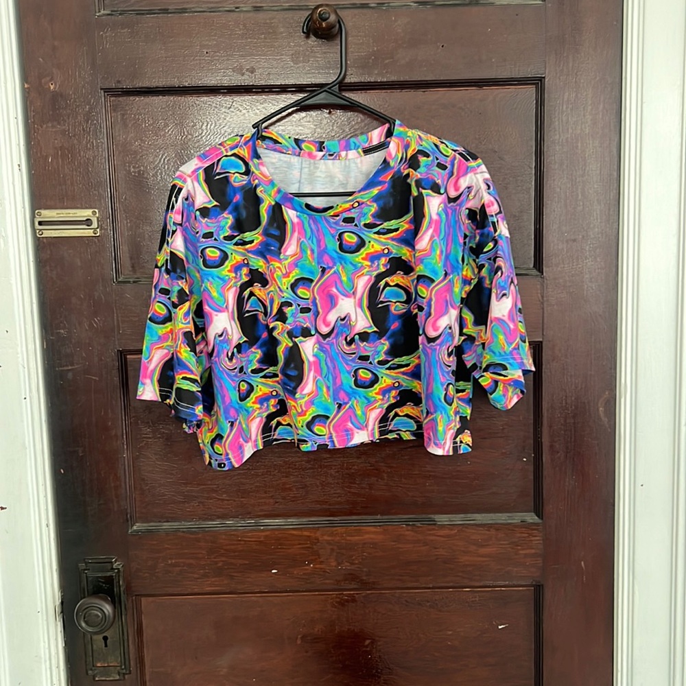 Psychedelic crop top